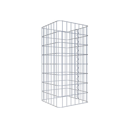 Colonne de gabion carrée 37 cm x 37 cm, 80 cm de hauteur, MW 5 cm x 10 cm