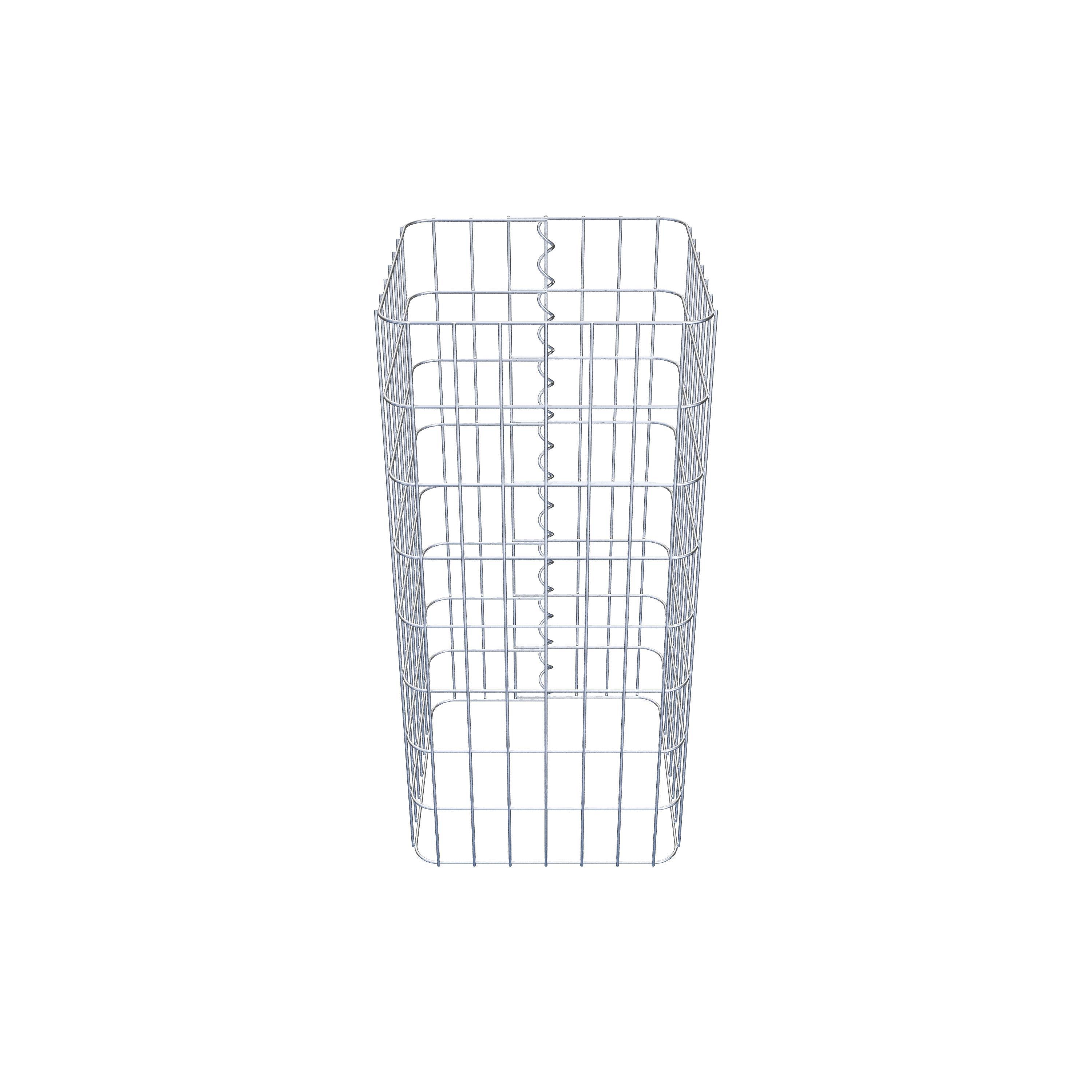 Colonne de gabion carrée 37 cm x 37 cm, 80 cm de hauteur, MW 5 cm x 10 cm