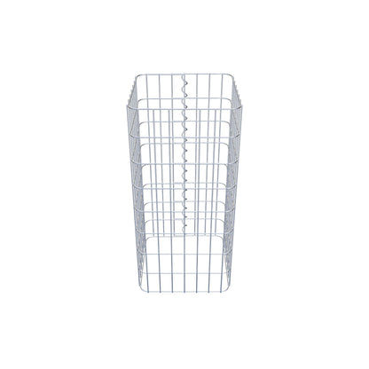 Colonne de gabion carrée 37 cm x 37 cm, 80 cm de hauteur, MW 5 cm x 10 cm