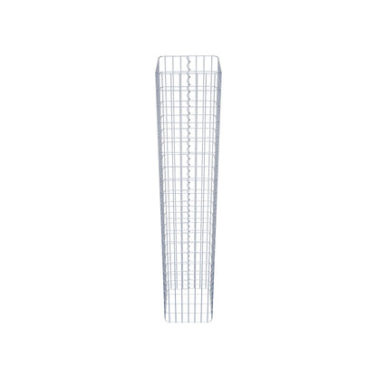 Colonne de gabion carrée 37 cm x 37 cm, 200 cm de hauteur, MW 5 cm x 10 cm