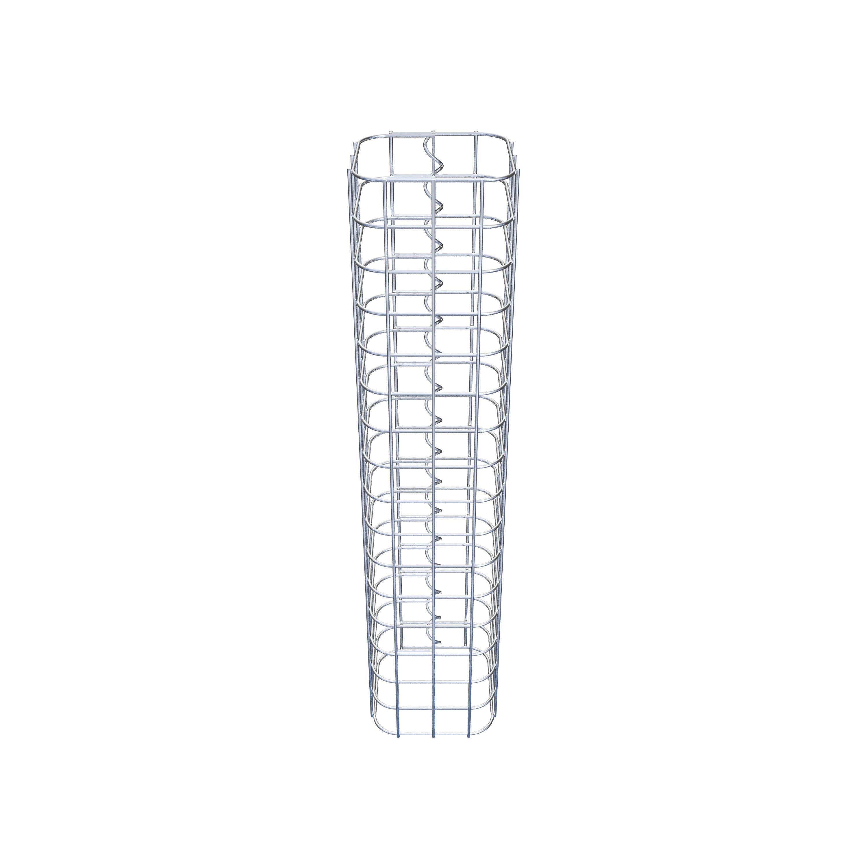 Colonne de gabion carrée 17 cm x 17 cm, hauteur 80 cm, MW 5 cm x 5 cm