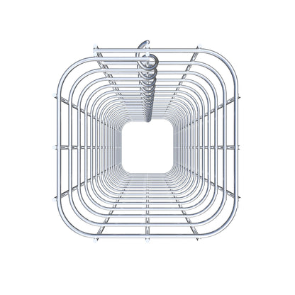 Gabionsøjle firkantet 17 cm x 17 cm, 80 cm højde, MW 5 cm x 5 cm