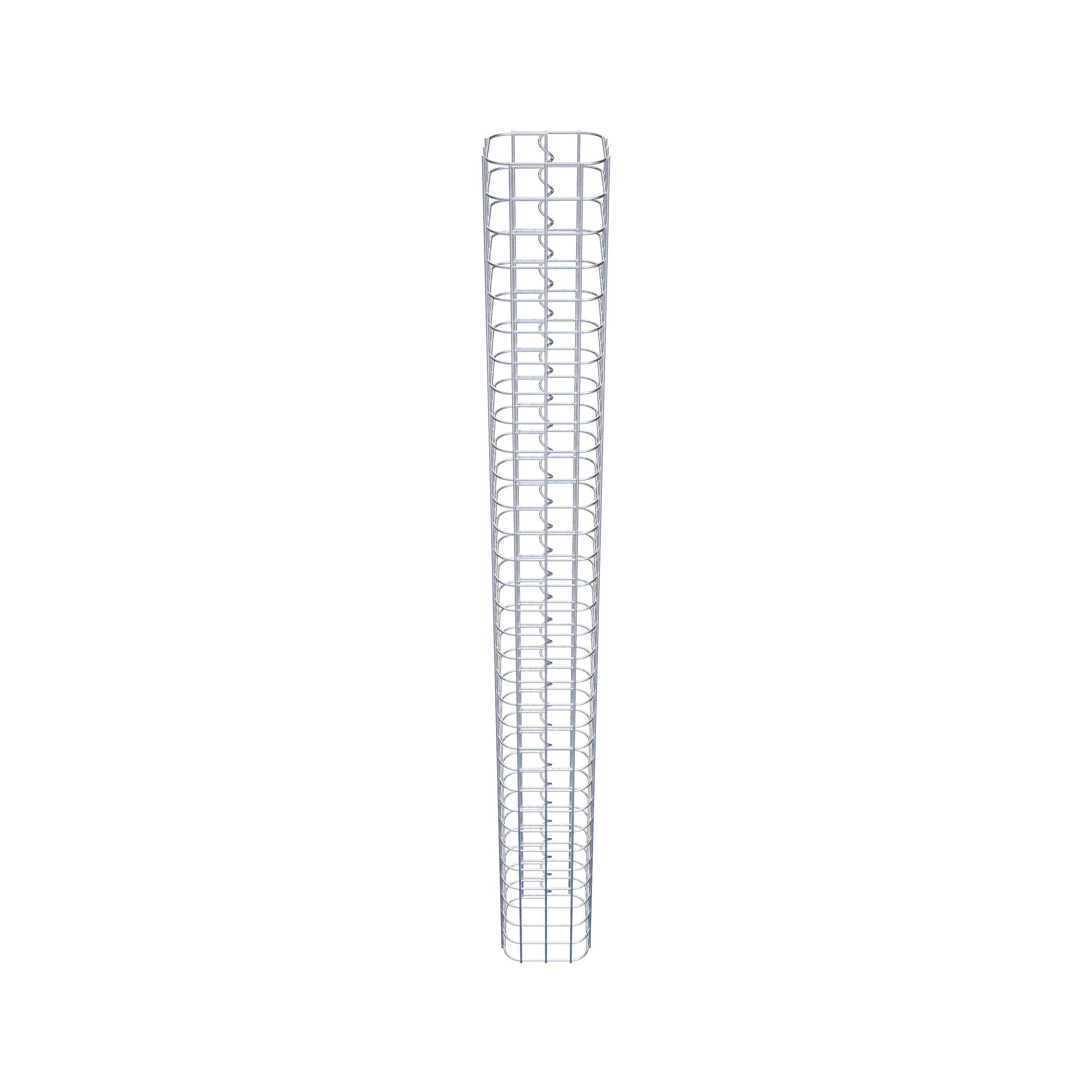 Colonne de gabion carrée 17 cm x 17 cm, 160 cm de hauteur, MW 5 cm x 5 cm