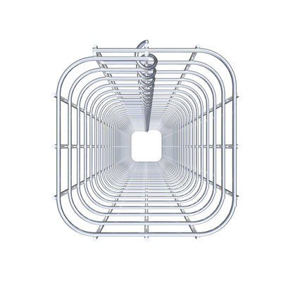 Gabionsøjle firkantet 17 cm x 17 cm, 160 cm højde, MW 5 cm x 5 cm