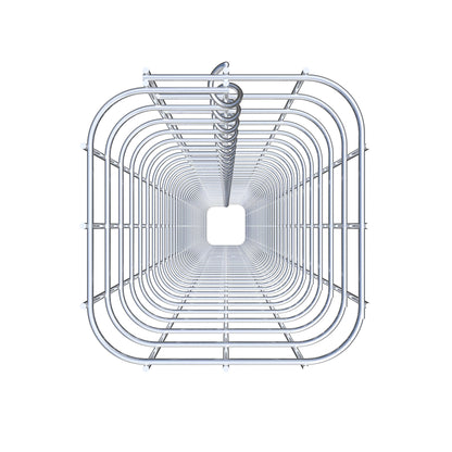 Colonna di gabbioni quadrata 17 cm x 17 cm, altezza 200 cm, MW 5 cm x 5 cm