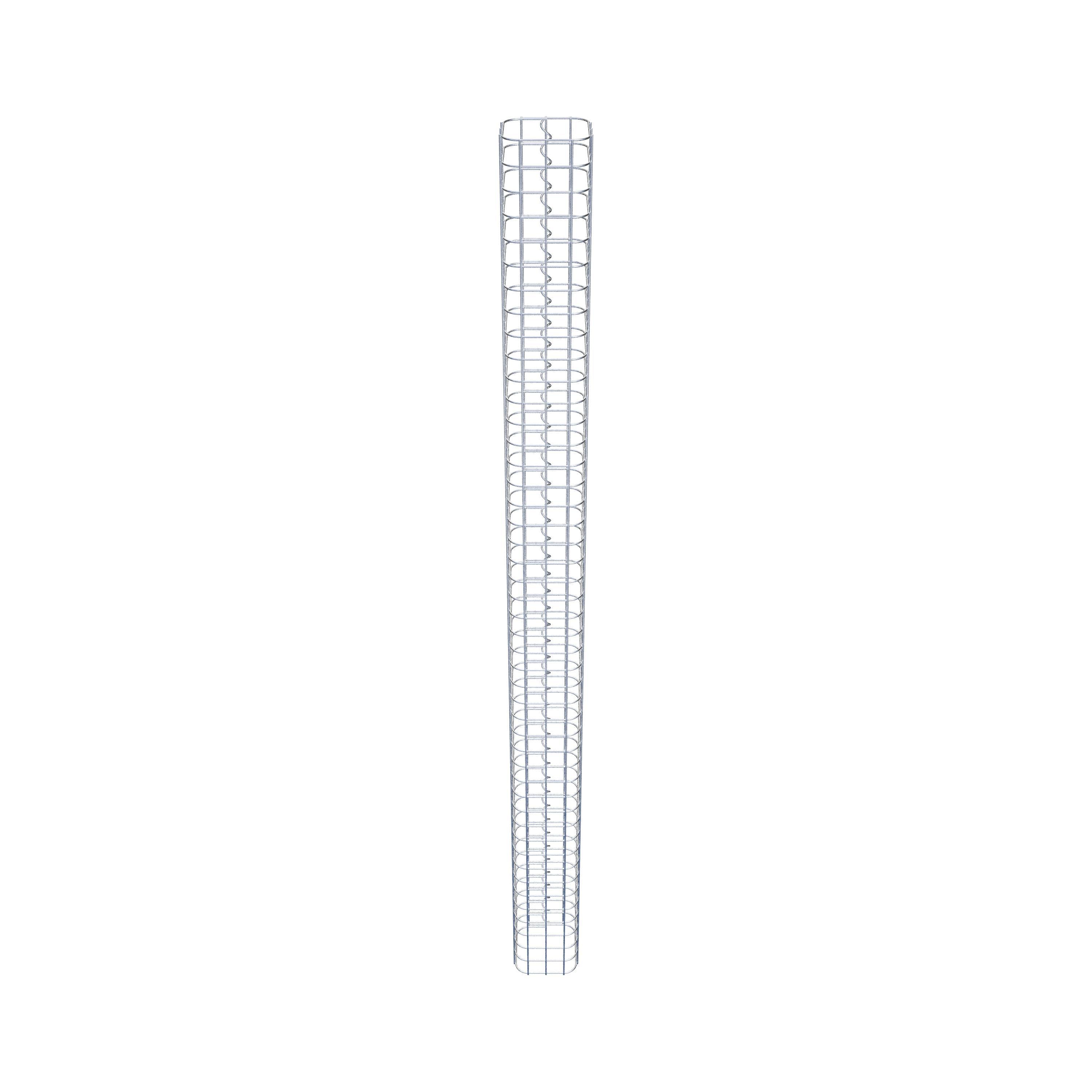 Colonne de gabion carrée 17 cm x 17 cm, 230 cm de hauteur, MW 5 cm x 5 cm