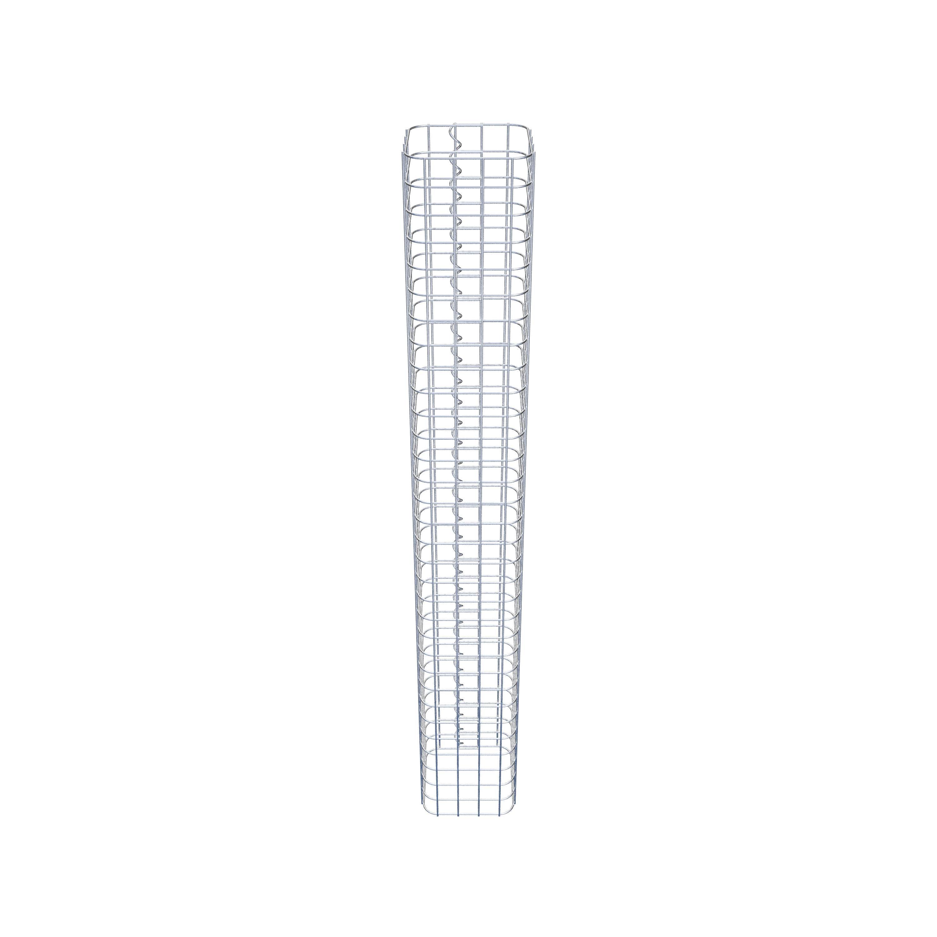 Colonne de gabion carrée 22 cm x 22 cm, 160 cm de hauteur, MW 5 cm x 5 cm