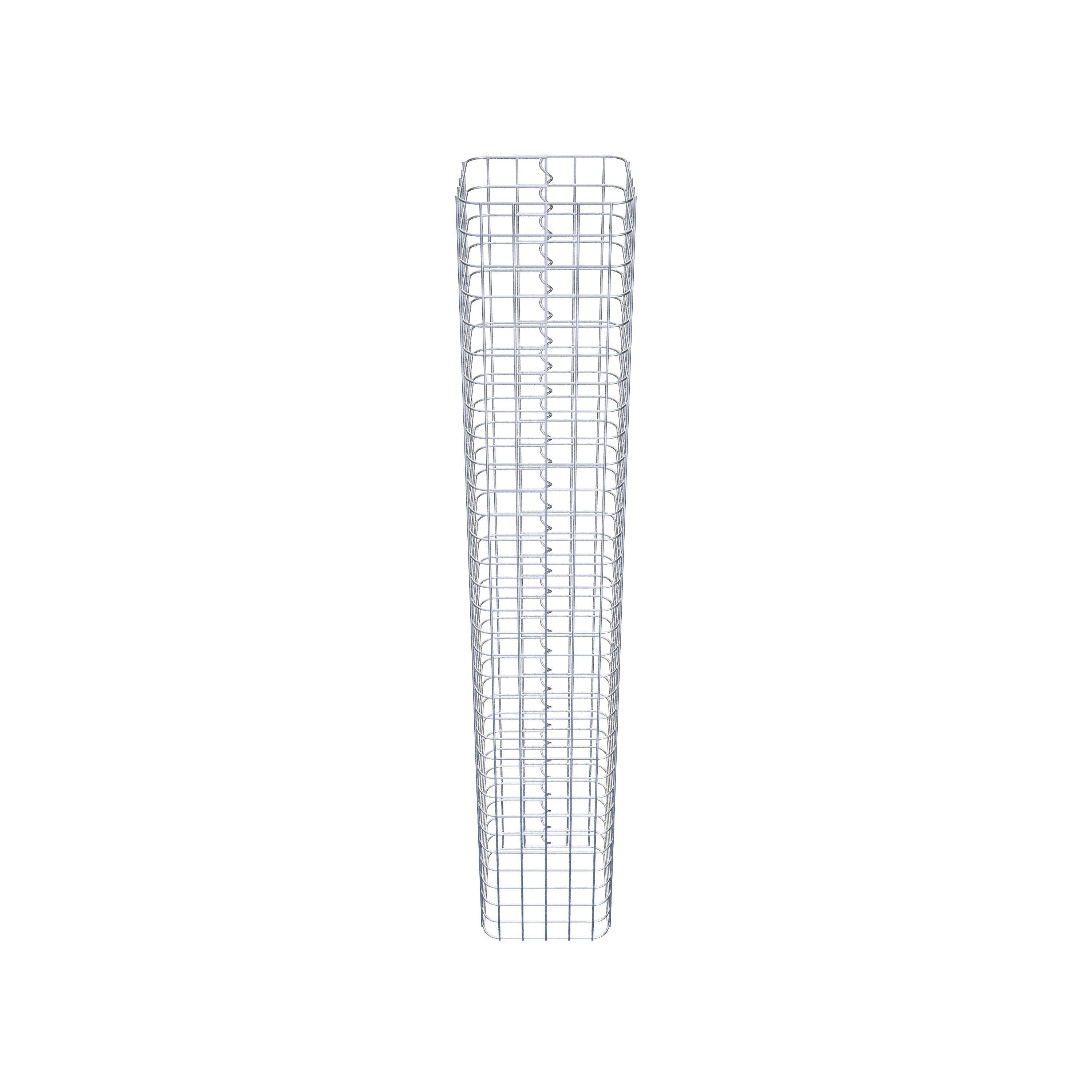 Colonne de gabion carrée 27 cm x 27 cm, hauteur 160 cm, MW 5 cm x 5 cm