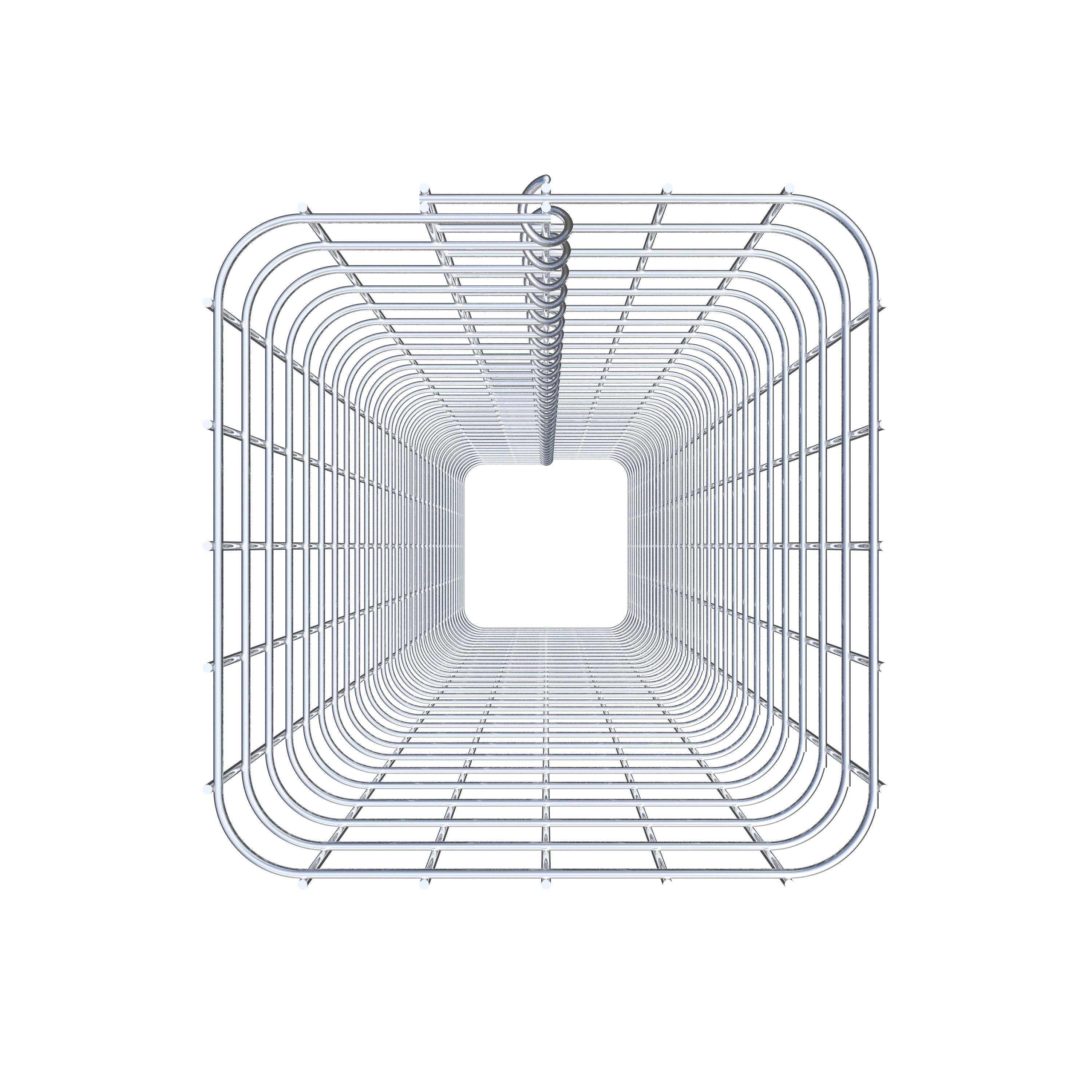 Gabionsøjle firkantet 27 cm x 27 cm, 160 cm højde, MW 5 cm x 5 cm