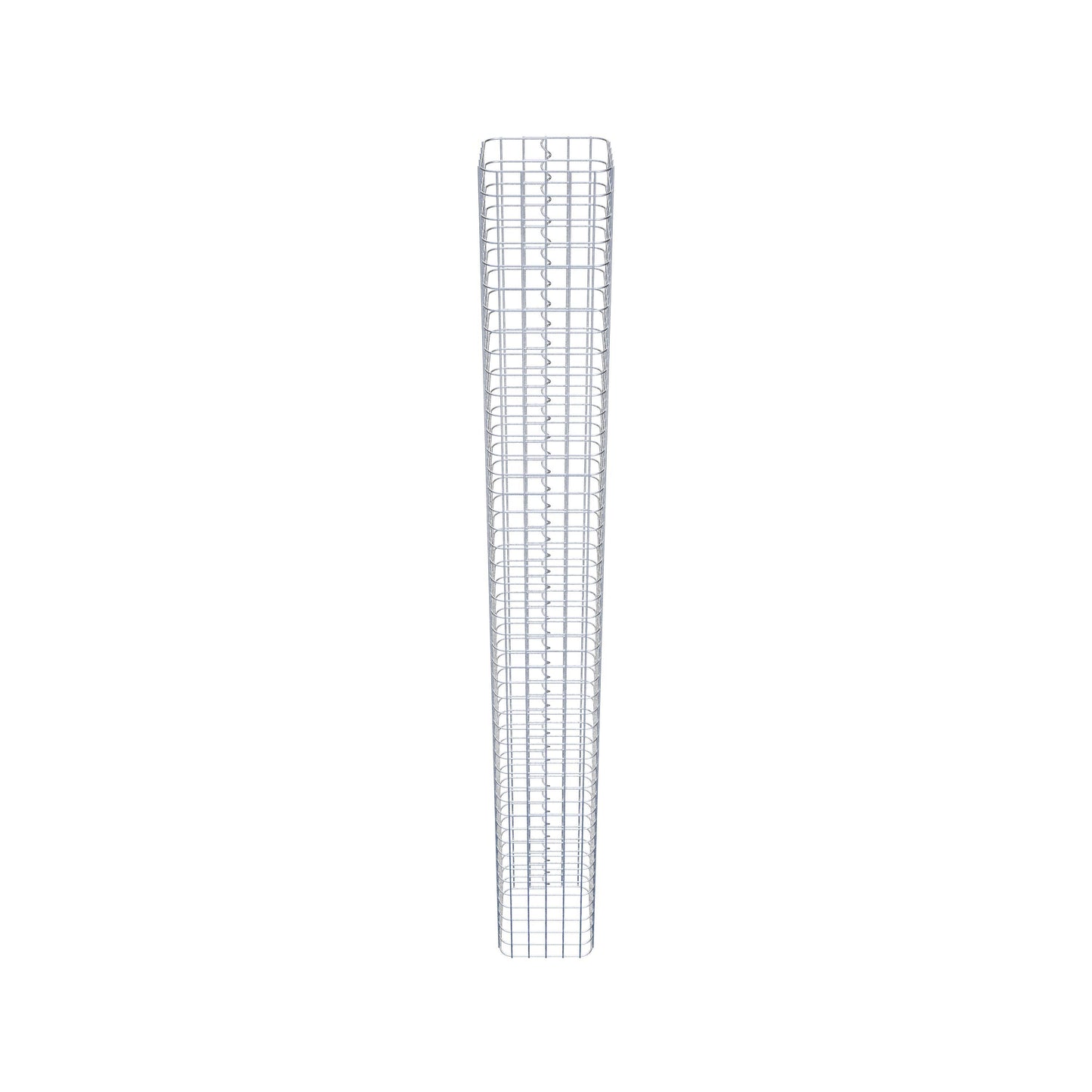 Colonne de gabion carrée 27 cm x 27 cm, 230 cm de hauteur, MW 5 cm x 5 cm