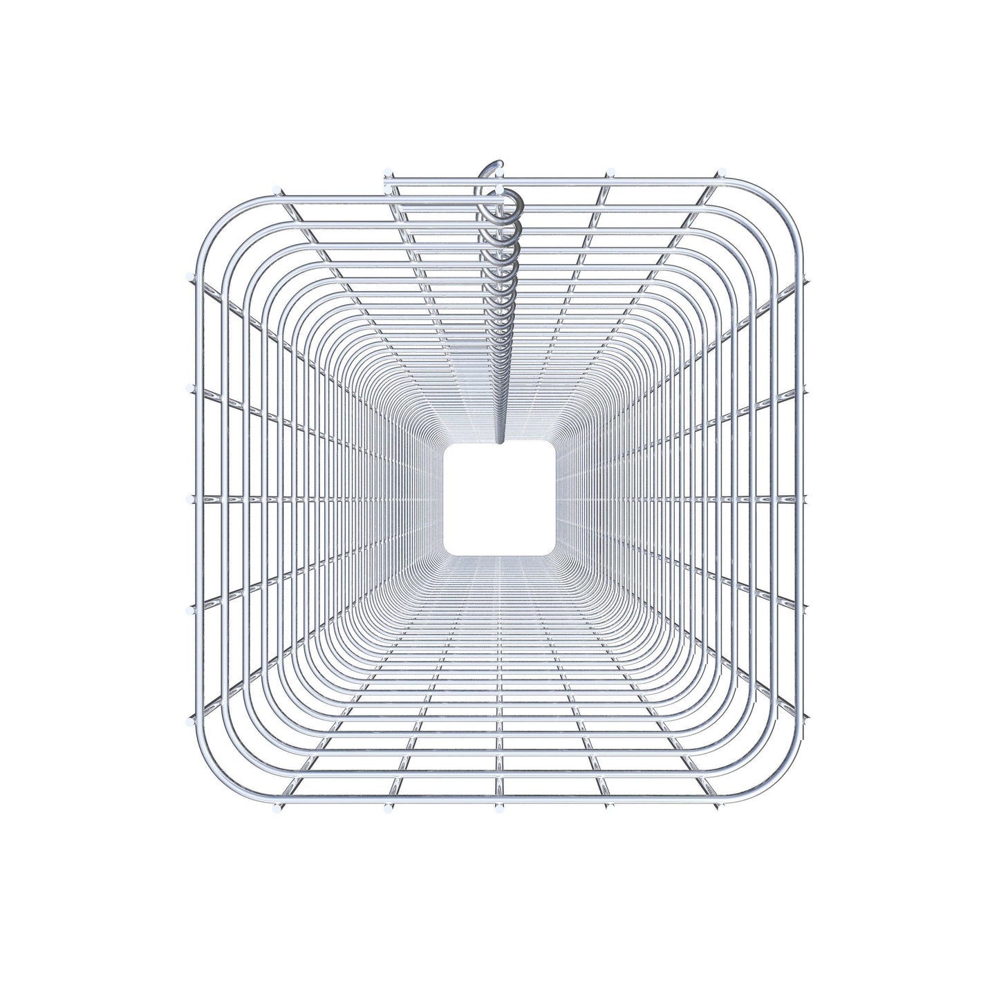 Colonne de gabion carrée 27 cm x 27 cm, 230 cm de hauteur, MW 5 cm x 5 cm