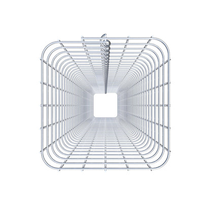 Colonne de gabion carrée 27 cm x 27 cm, 230 cm de hauteur, MW 5 cm x 5 cm