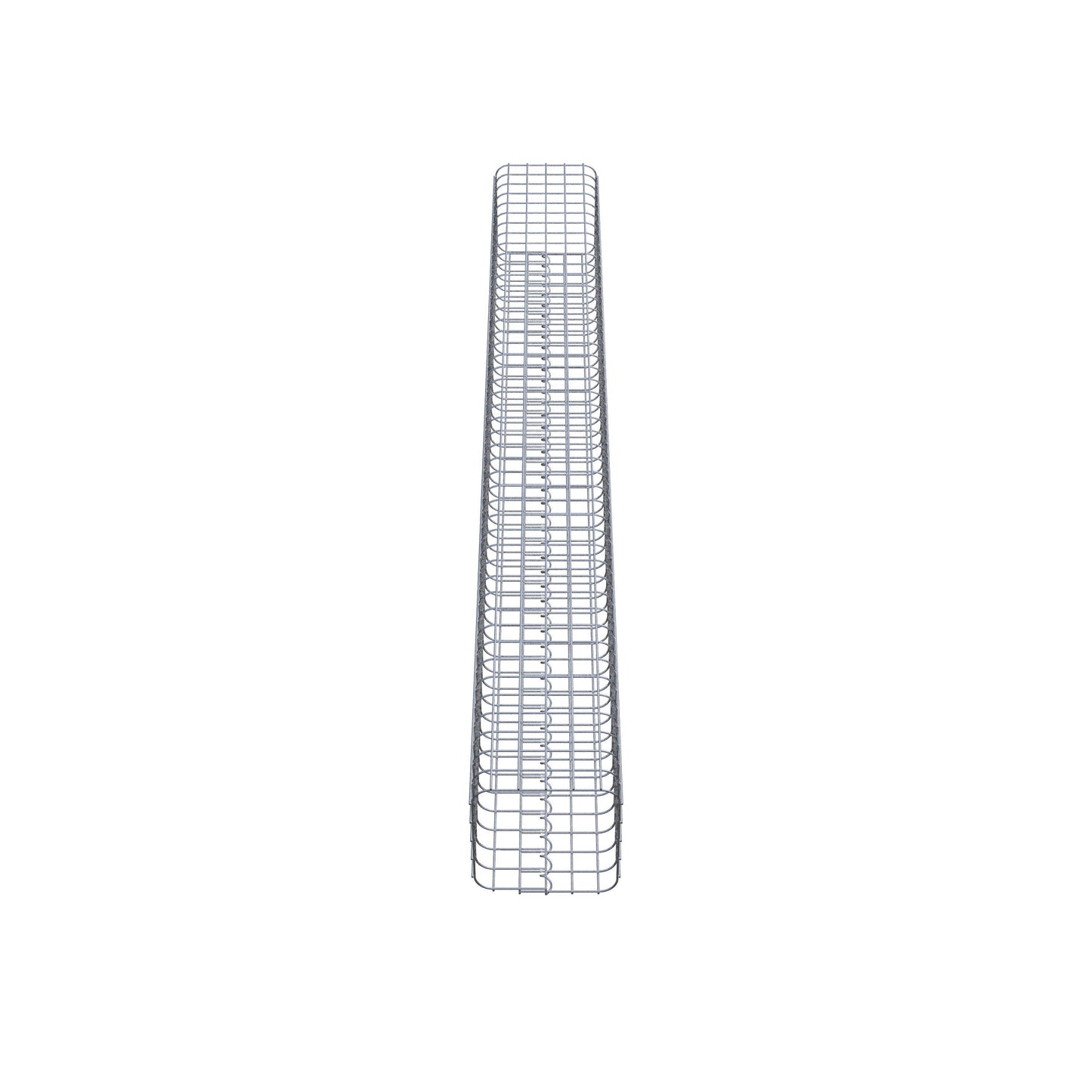 Colonne de gabion carrée 27 cm x 27 cm, 230 cm de hauteur, MW 5 cm x 5 cm