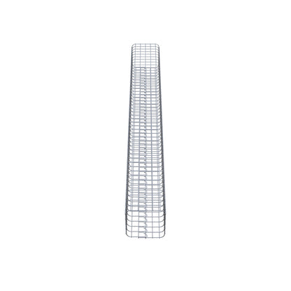 Colonne de gabion carrée 27 cm x 27 cm, 230 cm de hauteur, MW 5 cm x 5 cm