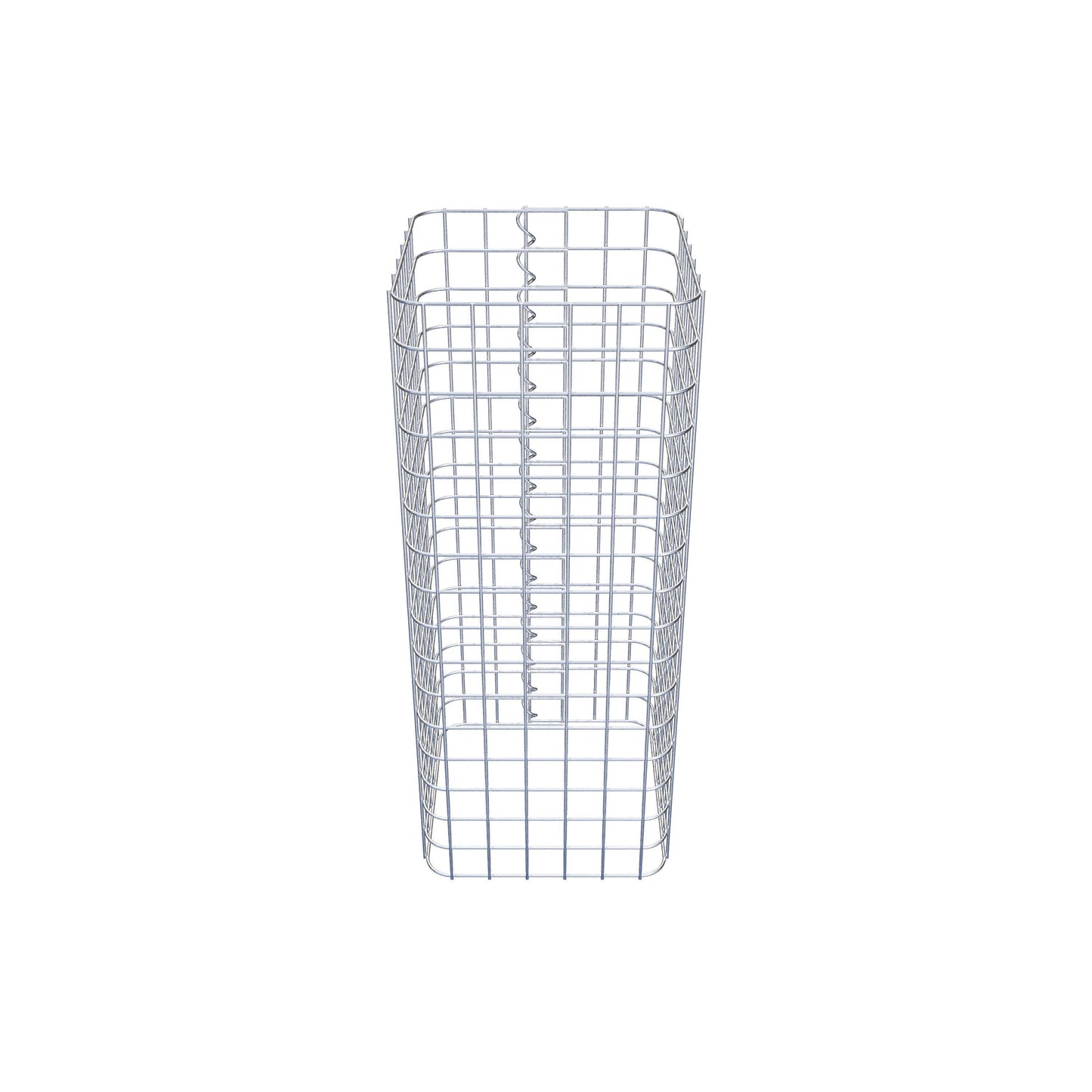 Colonne de gabion carrée 32 cm x 32 cm, hauteur 80 cm, MW 5 cm x 5 cm