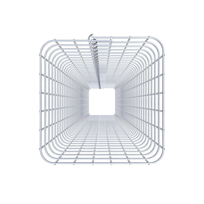 Colonne de gabion carrée 32 cm x 32 cm, 230 cm de hauteur, MW 5 cm x 5 cm