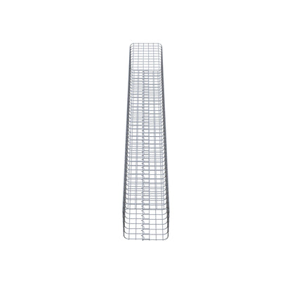 Colonne de gabion carrée 32 cm x 32 cm, 230 cm de hauteur, MW 5 cm x 5 cm