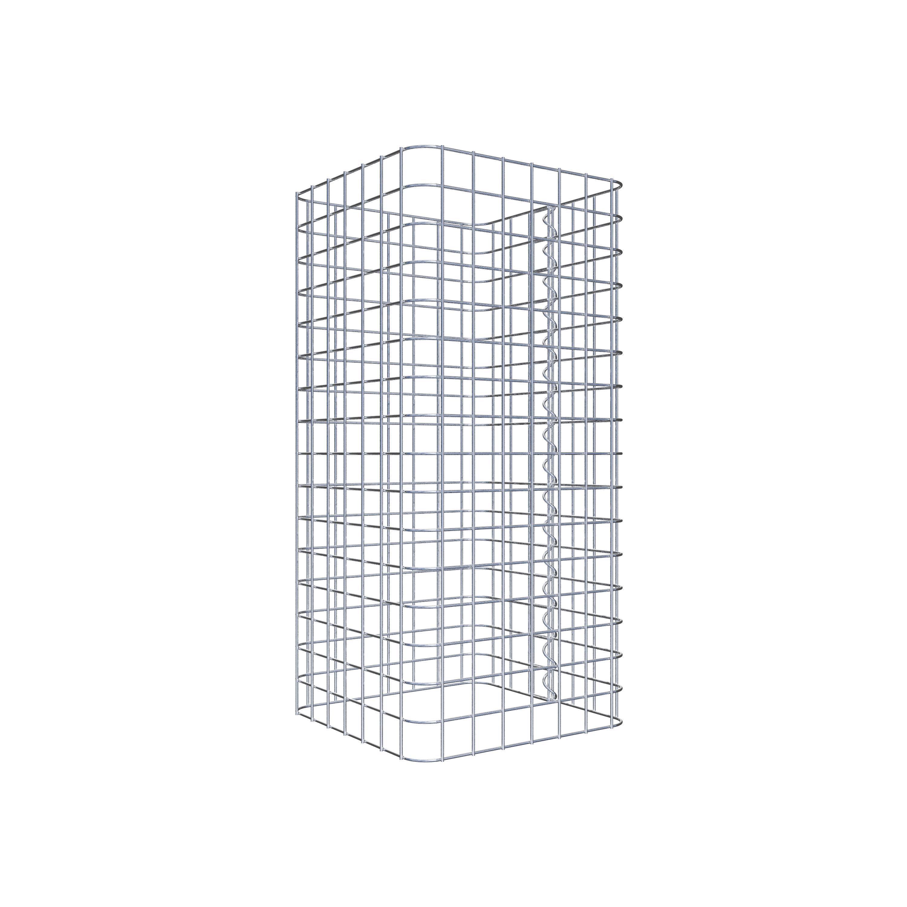 Colonne de gabion carrée 37 cm x 37 cm, hauteur 80 cm, MW 5 cm x 5 cm