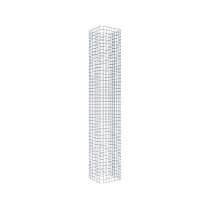 Colonne de gabion carrée 37 cm x 37 cm, 230 cm de hauteur, MW 5 cm x 5 cm