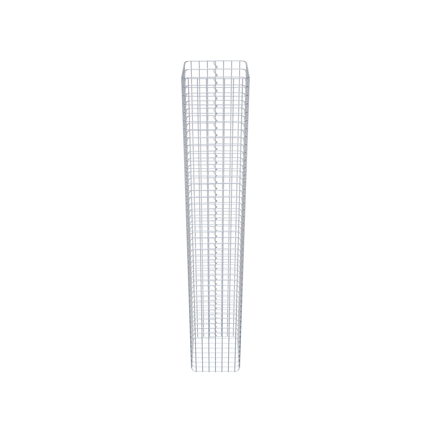 Colonne de gabion carrée 37 cm x 37 cm, 230 cm de hauteur, MW 5 cm x 5 cm