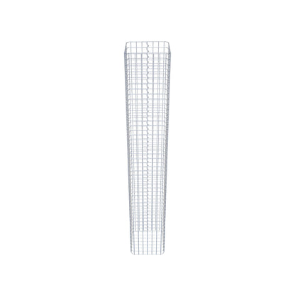 Colonne de gabion carrée 37 cm x 37 cm, 230 cm de hauteur, MW 5 cm x 5 cm