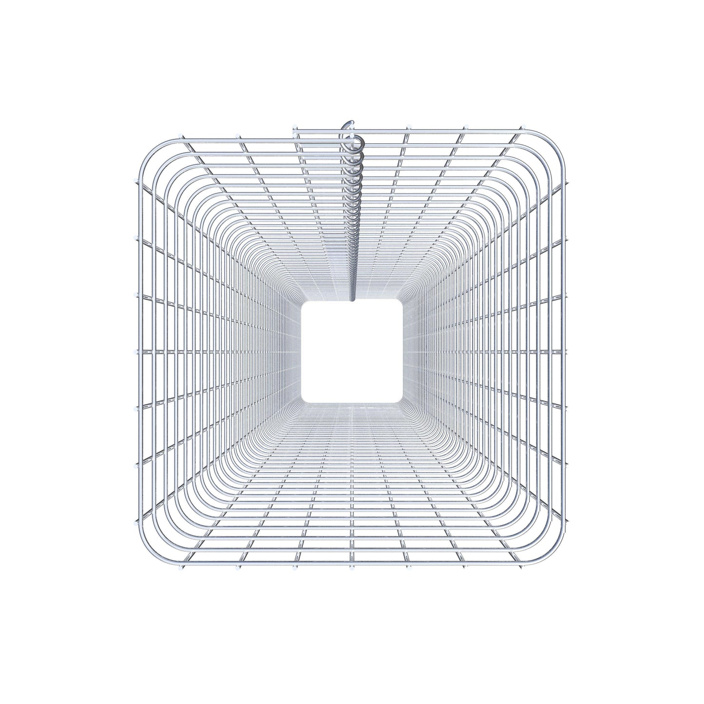 Colonne de gabion carrée 37 cm x 37 cm, 230 cm de hauteur, MW 5 cm x 5 cm