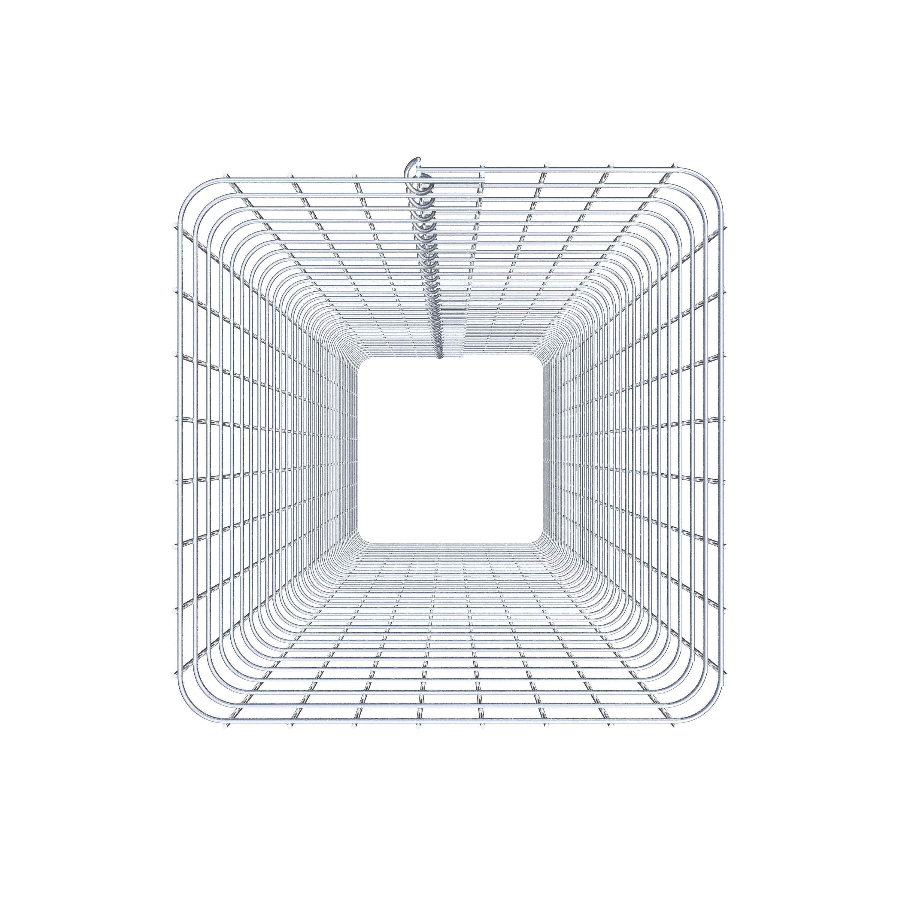 Gabionpelare, kantig 42 cm x 42 cm, 160 cm hög, MW 5 cm x 5 cm