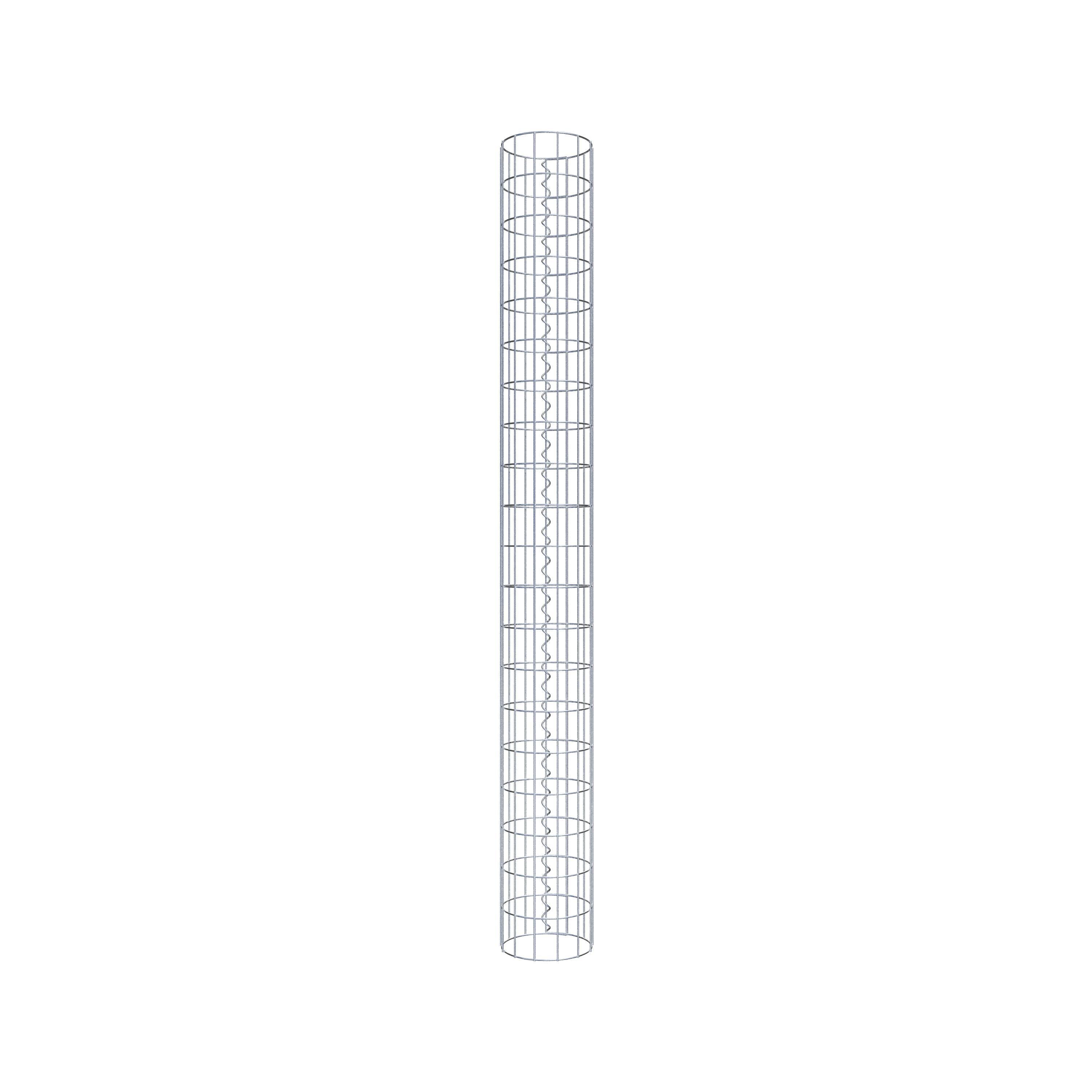 Schanskorf kolom diameter 22 cm, MW 5 x 10 cm rond