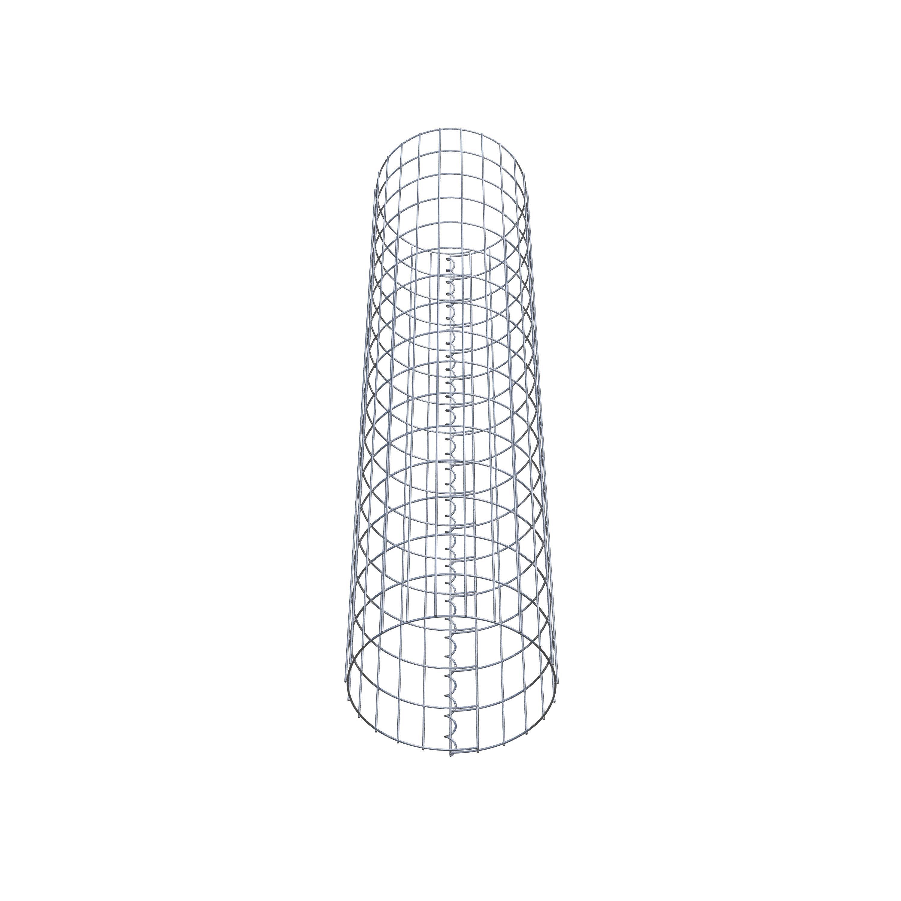 Gabionpelare rund 37 cm diameter, 160 cm höjd, maskstorlek 5 cm x 10 cm