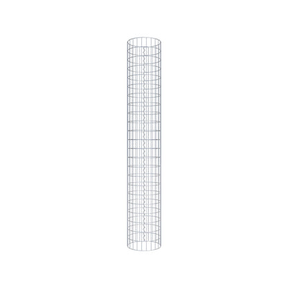 Colonne de gabion ronde 37 cm de diamètre, 230 cm de hauteur, maille 5 cm x 10 cm