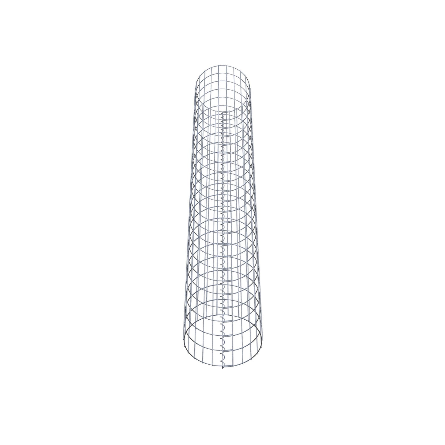 Colonne de gabion ronde 37 cm de diamètre, 230 cm de hauteur, maille 5 cm x 10 cm
