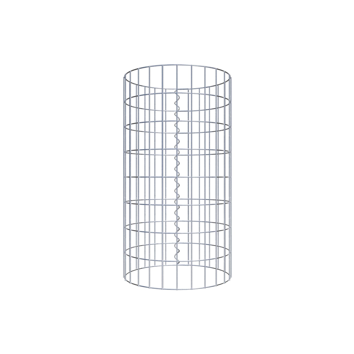 Colonne de gabion ronde 42 cm de diamètre, 80 cm de hauteur, mailles 5 cm x 10 cm