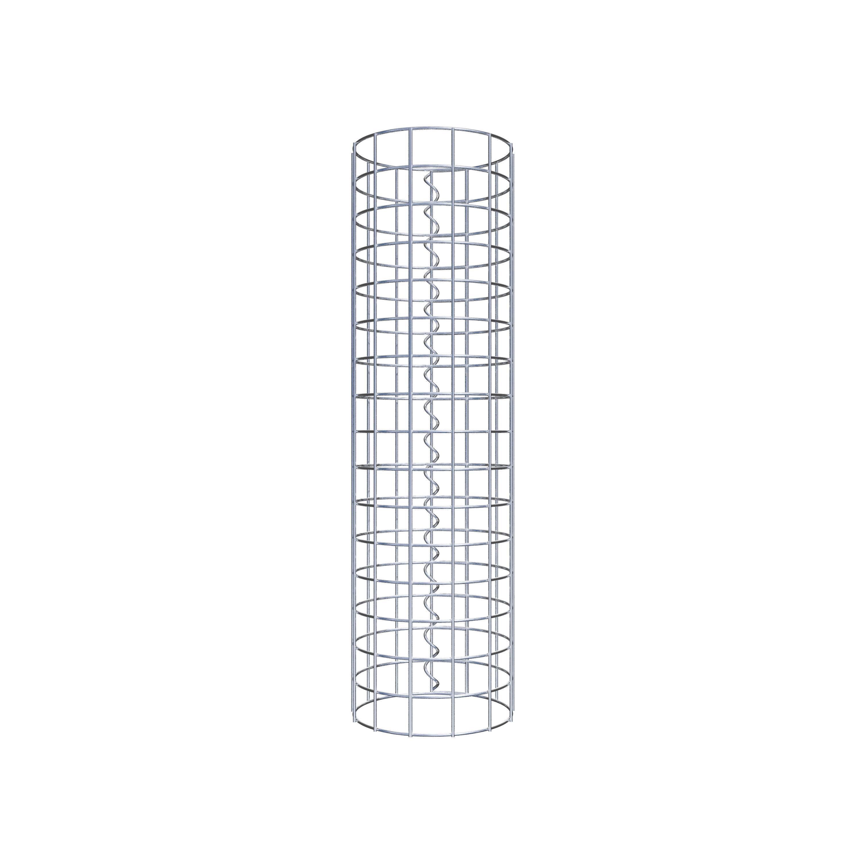 Colonne de gabion ronde 22 cm de diamètre, 80 cm de hauteur, maille 5 cm x 5 cm