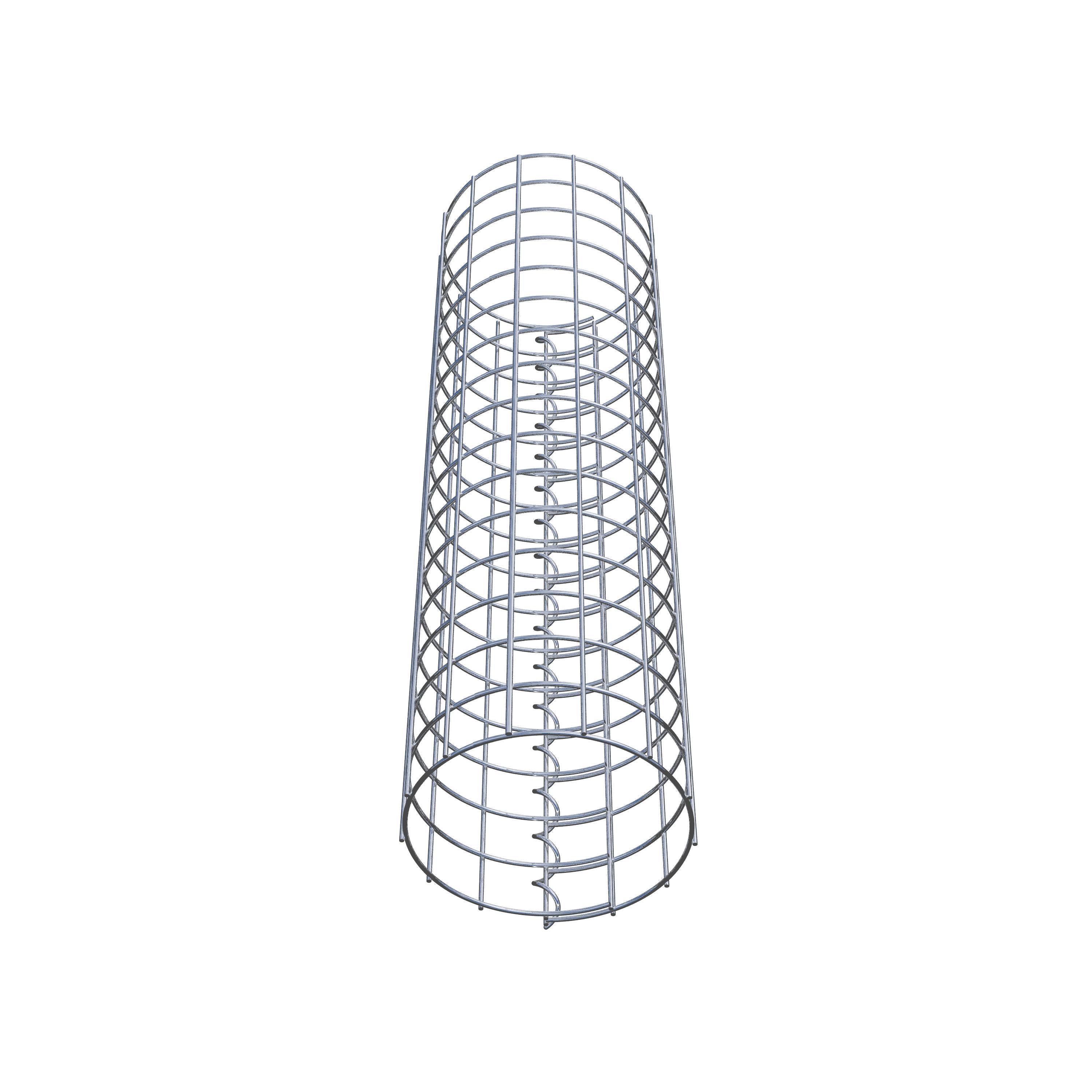 Colonne de gabion ronde 22 cm de diamètre, 80 cm de hauteur, maille 5 cm x 5 cm