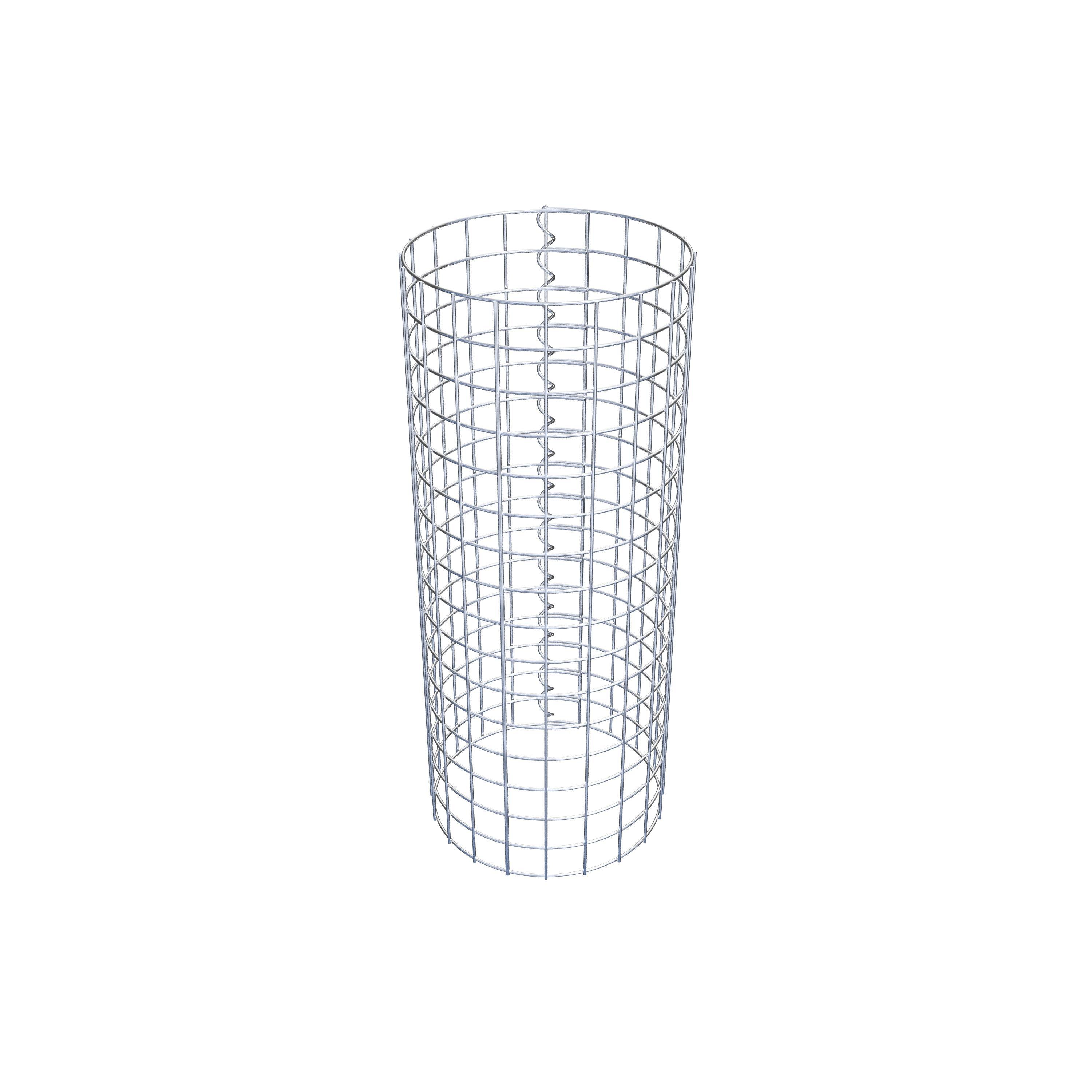 Colonne de gabion ronde 32 cm de diamètre, 80 cm de hauteur, maille 5 cm x 5 cm