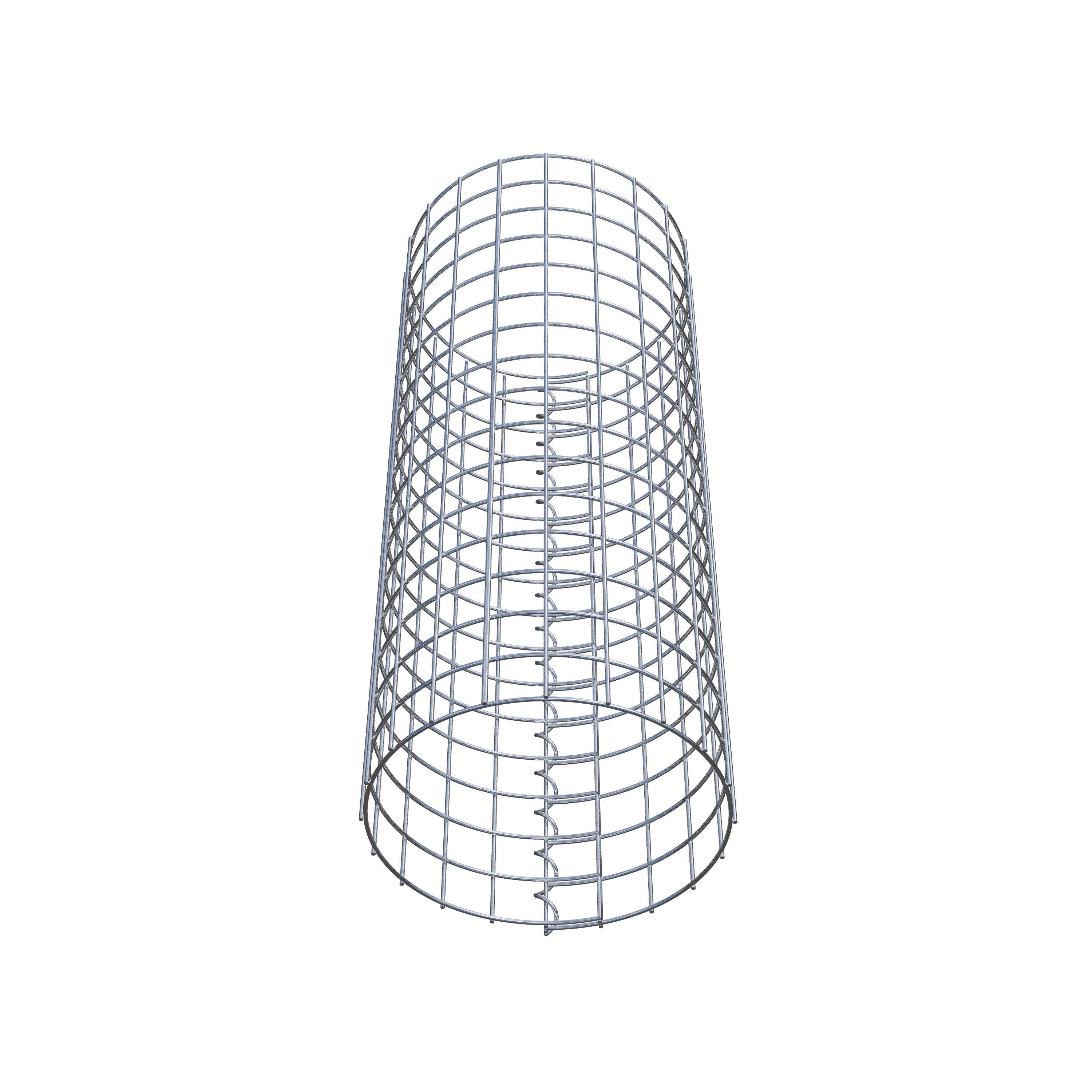 Colonne de gabion ronde 32 cm de diamètre, 80 cm de hauteur, maille 5 cm x 5 cm