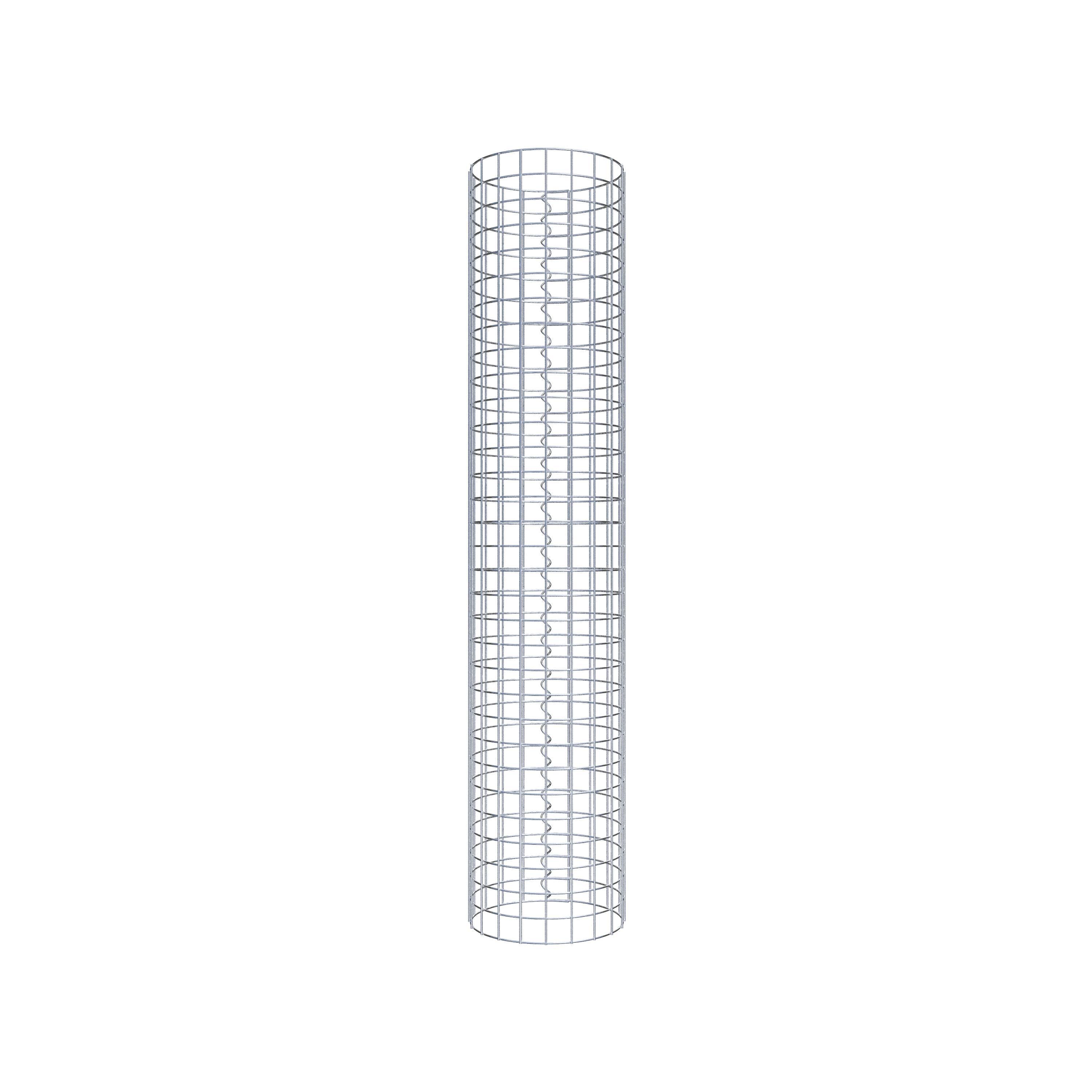 Colonne de gabion ronde 32 cm de diamètre, 160 cm de hauteur, maille 5 cm x 5 cm