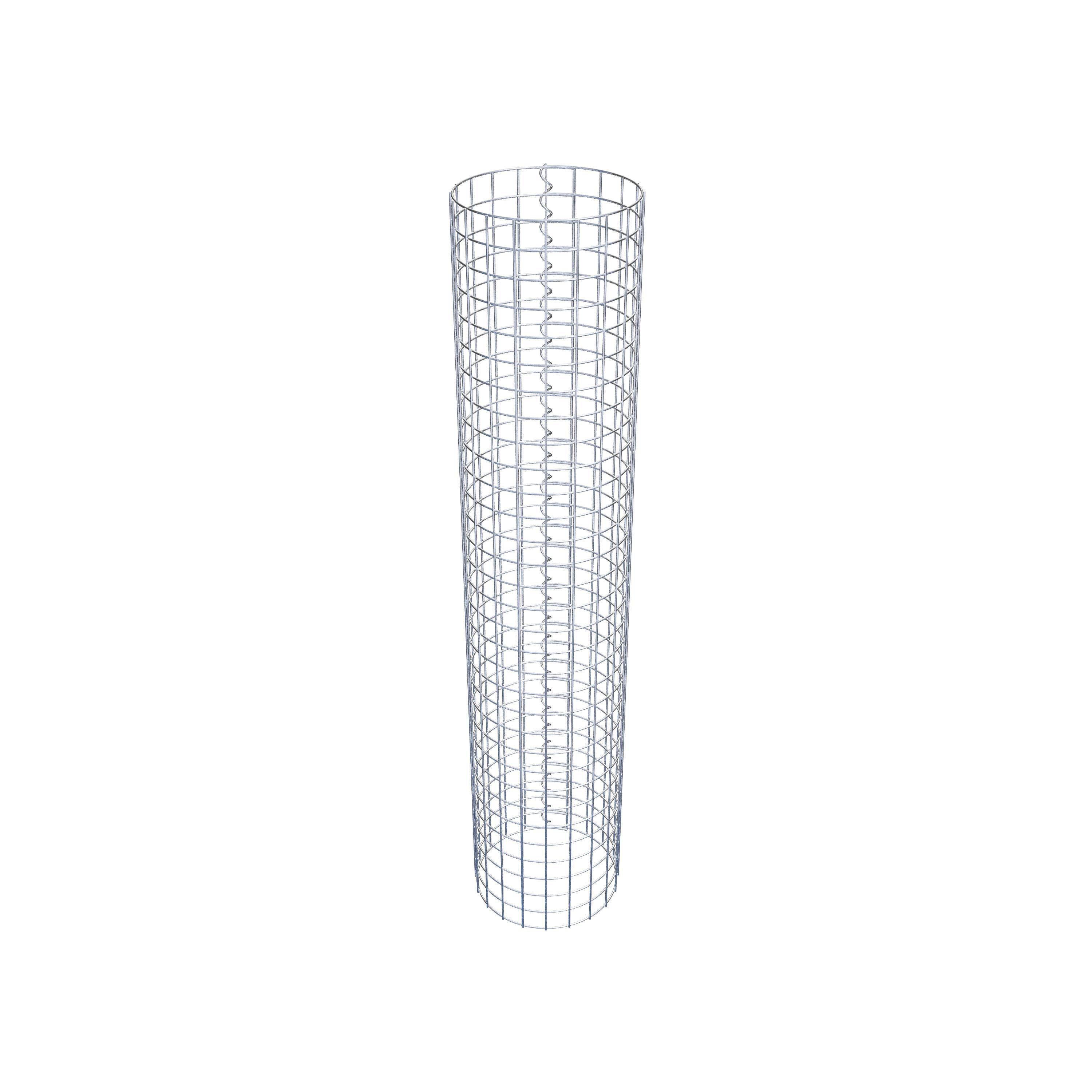 Colonne de gabion ronde 32 cm de diamètre, 160 cm de hauteur, maille 5 cm x 5 cm