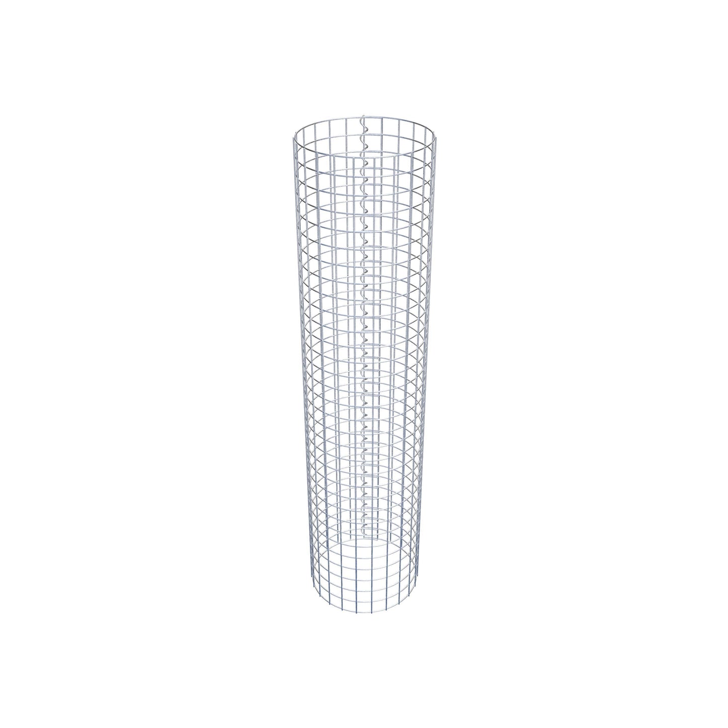 Coluna de gabião redonda 37 cm de diâmetro, 160 cm de altura, malhagem 5 cm x 5 cm