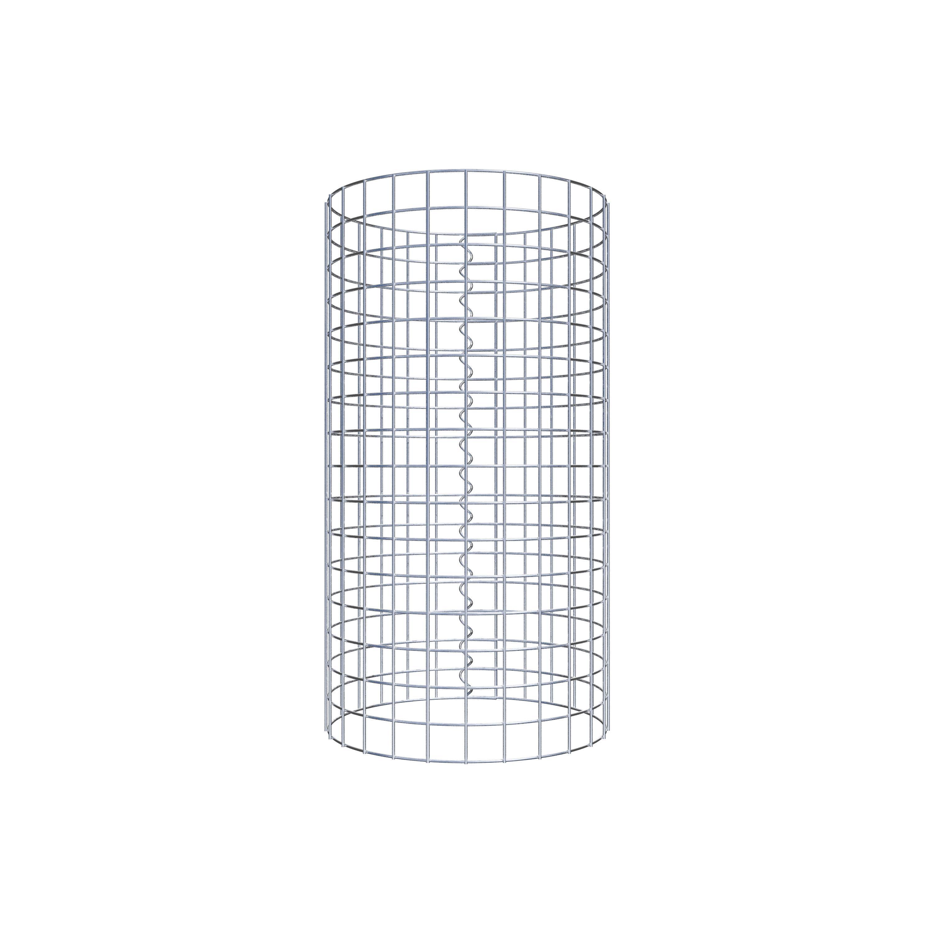 Colonne de gabion ronde 42 cm de diamètre, 80 cm de hauteur, maille 5 cm x 5 cm