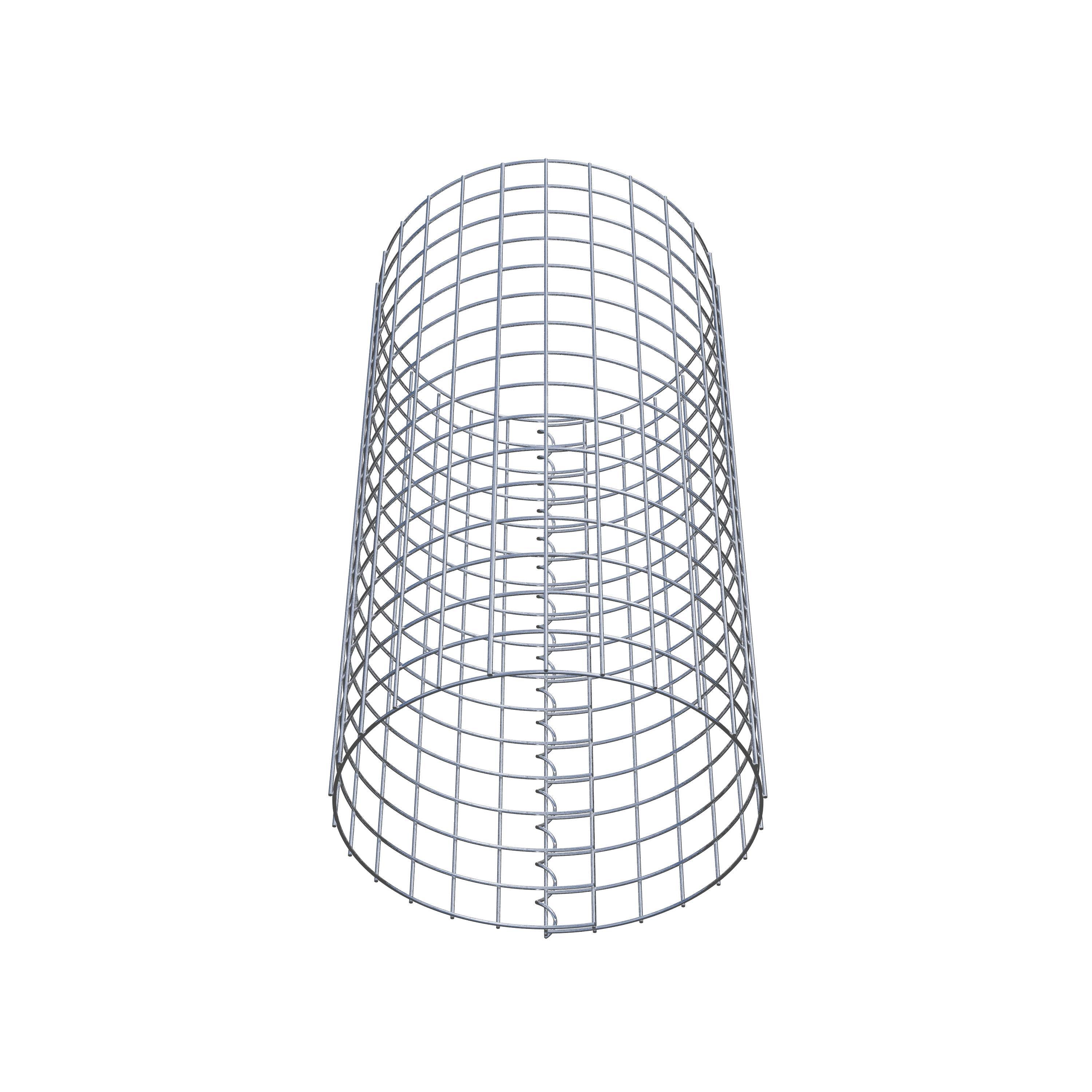 Colonne de gabion ronde 42 cm de diamètre, 80 cm de hauteur, maille 5 cm x 5 cm