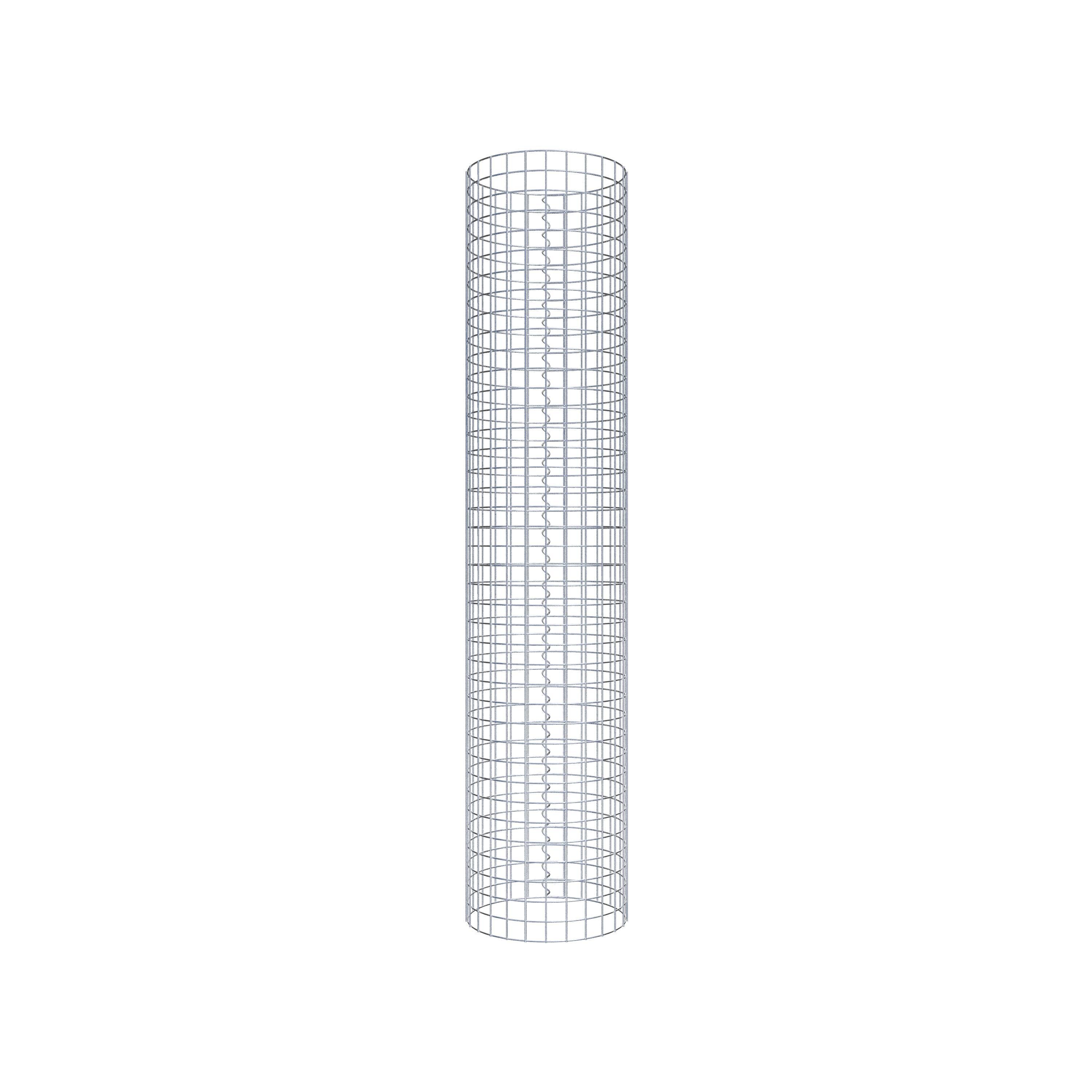 Colonne de gabion ronde 42 cm de diamètre, 200 cm de hauteur, maille 5 cm x 5 cm