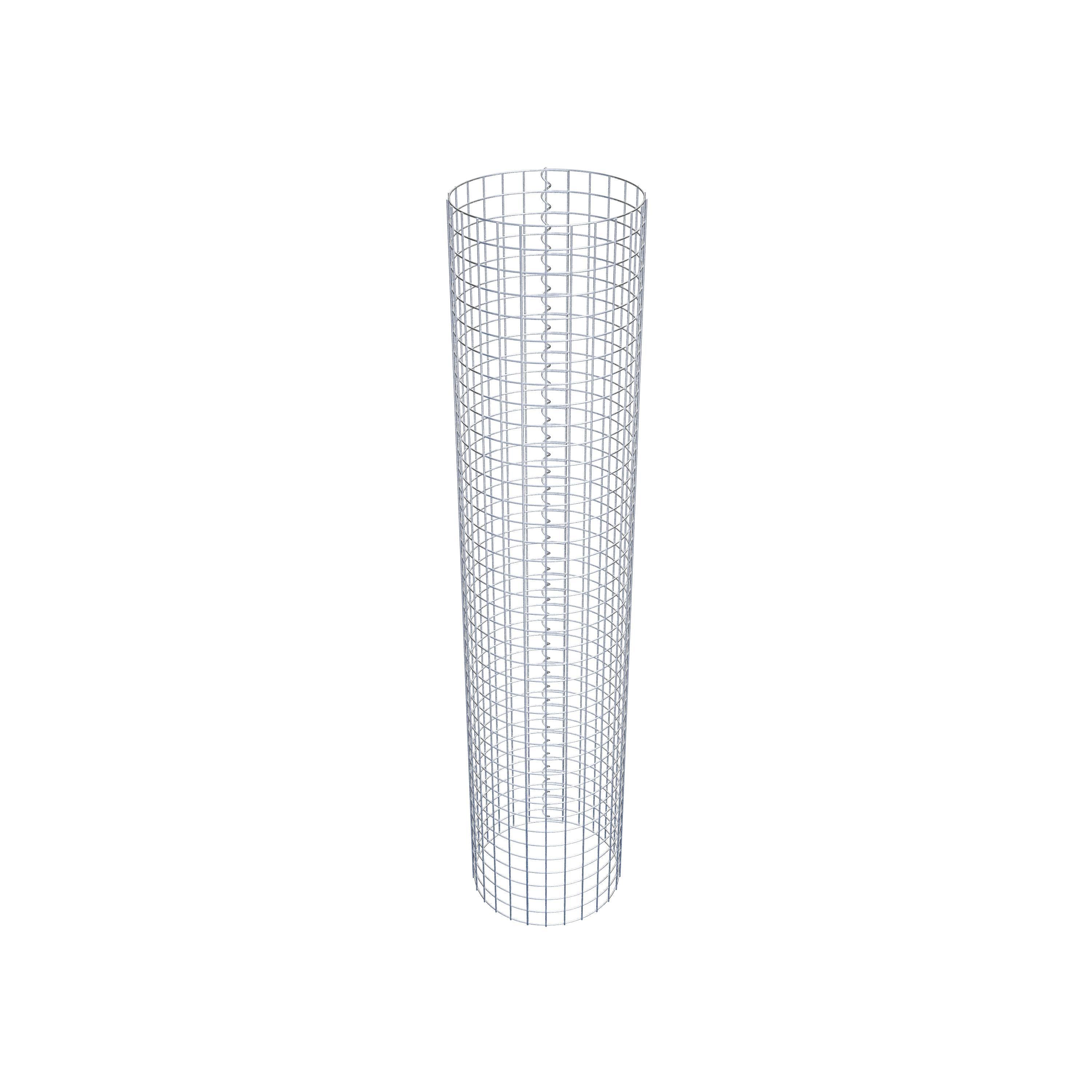 Colonne de gabion ronde 42 cm de diamètre, 200 cm de hauteur, maille 5 cm x 5 cm