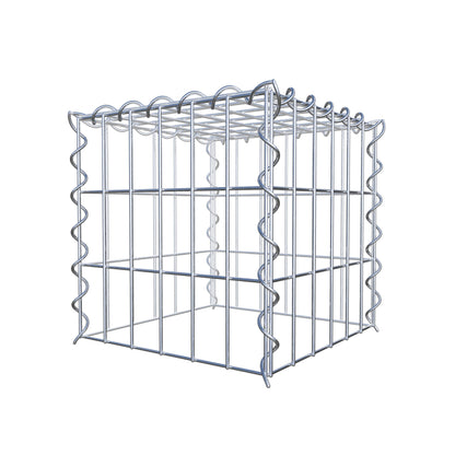 Gabião tipo 3 30 cm x 30 cm x 30 cm (C x A x P), malhagem 5 cm x 10 cm, espiral