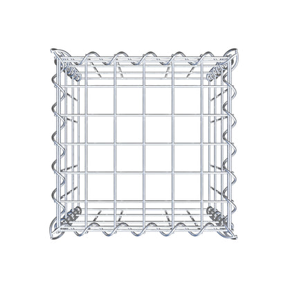 Gabião tipo 3 30 cm x 30 cm x 30 cm (C x A x P), malhagem 5 cm x 10 cm, espiral