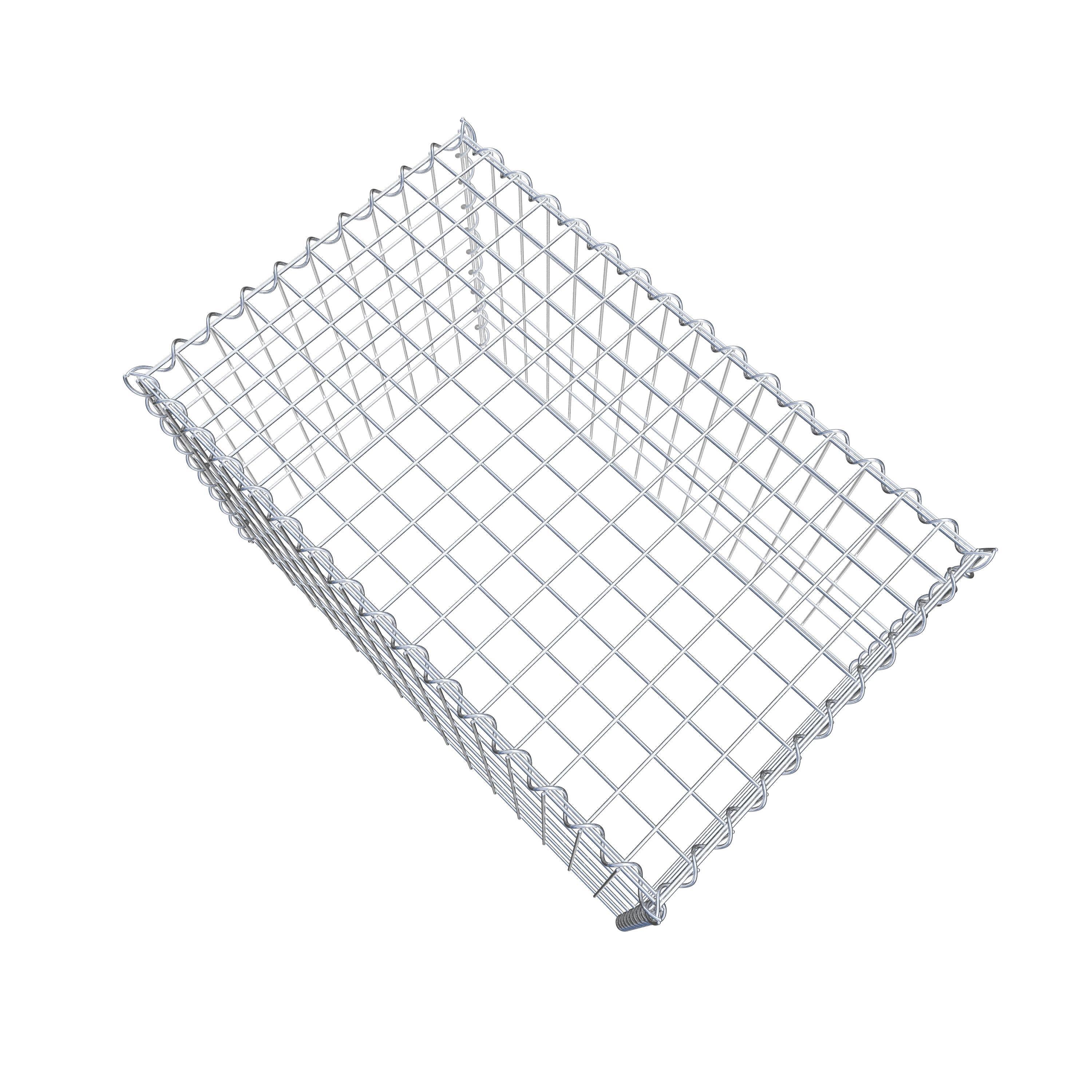 Opvokset gabion type 3 80 cm x 50 cm x 50 cm (L x H x D), maskestørrelse 5 cm x 10 cm, spiral