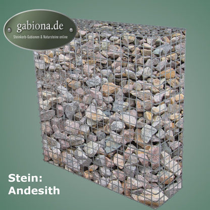 Gavión galvanizado en caliente 102 cm x 102 cm x 32 cm, malla 5 cm x 5 cm, totalmente soldado