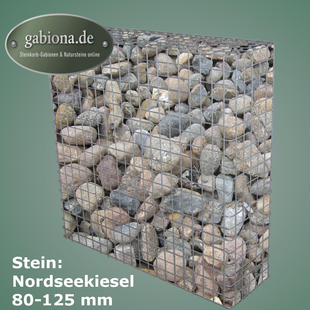 Varmförzinkad gabion 102 cm x 102 cm x 32 cm, maskstorlek 5 cm x 5 cm, helsvetsad