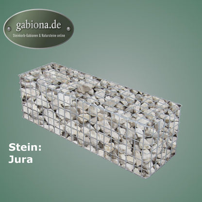 Gabião galvanizado a quente 102 cm x 32 cm x 32 cm, malhagem 5 cm x 5 cm, totalmente soldado