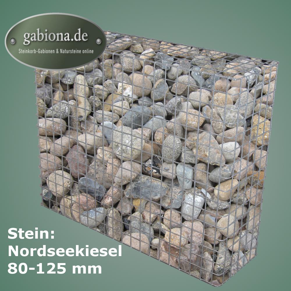 Varmförzinkad gabion 102 cm x 82 cm x 32 cm, maskstorlek 5 cm x 5 cm, helsvetsad